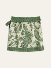 Paisley Print Wrap Skirt