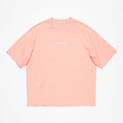 Acne Studios Men's Summer Solid Color Round Neck Pullover Loose Plain Knit Drop Shoulder Letter Short Sleeve T-Shirt #98369