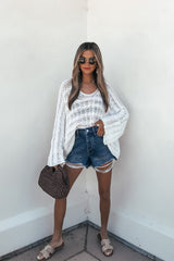 Calista Open Knit Top - Ivory
