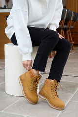 Chinese Laundry Camel Alpine Faux Leather Boots - FINAL SALE