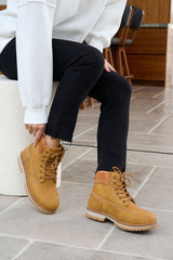 Chinese Laundry Camel Alpine Faux Leather Boots - FINAL SALE