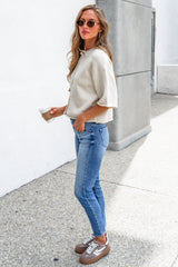 Corbin Button Down Sweater Cardigan - Cream