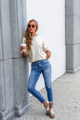 Corbin Button Down Sweater Cardigan - Cream