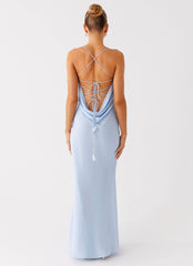 Cabello Maxi Dress - Pale Blue