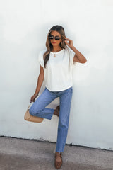 Daily Ruched Top - Ivory