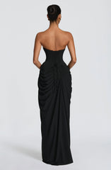 Cyra Maxi Dress - Black