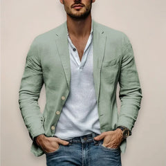 Men's Linen Blazer – Lightweight Comfortable. Elegant Summer Style