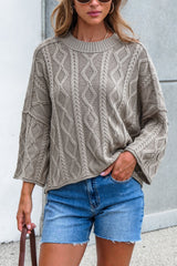 Emory Cable Knit Sweater - Olive