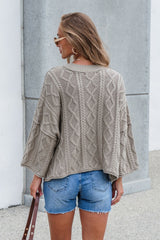 Emory Cable Knit Sweater - Olive