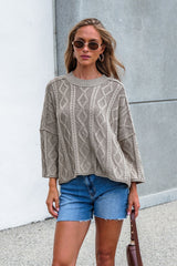Emory Cable Knit Sweater - Olive