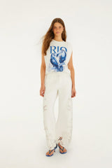 Off-White Toucan Rio Padded Shoulder T-Shirt