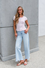 Free People Stripe Most Wanted Top - Mauve