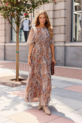 Harvest Print Maxi Dress - Multi
