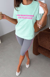 High Maintenance Vibes Tee Mint