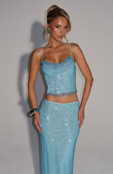 Nora Top - Aqua