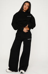 Core Classic Wide Leg Sweatpants Black