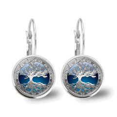 Sylvara™ | Silver Tree of Life Hoop Earrings