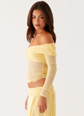 Amryn Long Sleeve Top - Yellow