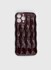 Keep Talking iPhone Case Burgundy