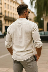 Men's 3/4 Sleeve Casual Shirt – Relaxed Fit for Effortless Style