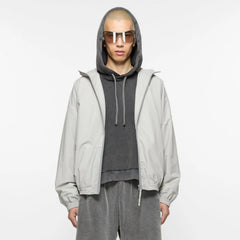 Acne Studios Men's And Women's Fashion Casual High-neck Zipper Embroidered Logo Long-sleeve Trench Coat Jacket #78512