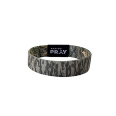 Tap To Pray Wristband in Tree Bark Forest Camo