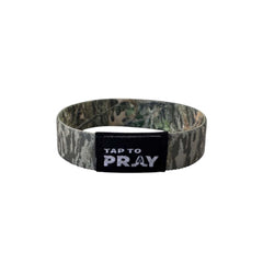 Tap To Pray Wristband in Tree Bark Forest Camo