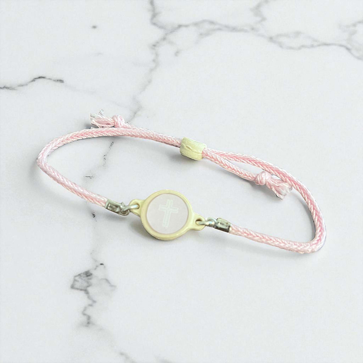 Tap To Pray Lotus Adjustable String Bracelet