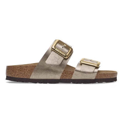 Sydney Luxe Buckle Sandals in Taupe
