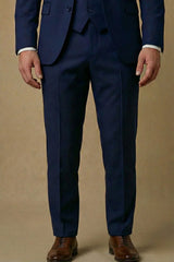 Men's Three-Piece Wedding Guest Suit – Tailored Slim Fit Jacket. Waistcoat and Trousers for Formal Celebrations