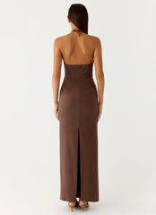 Bloomers Maxi Dress - Brown