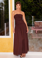 Carmel Maxi Dress - Brown