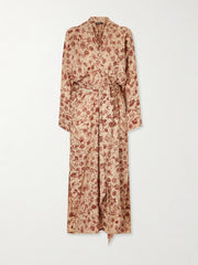 Laura floral-print silk midi dress