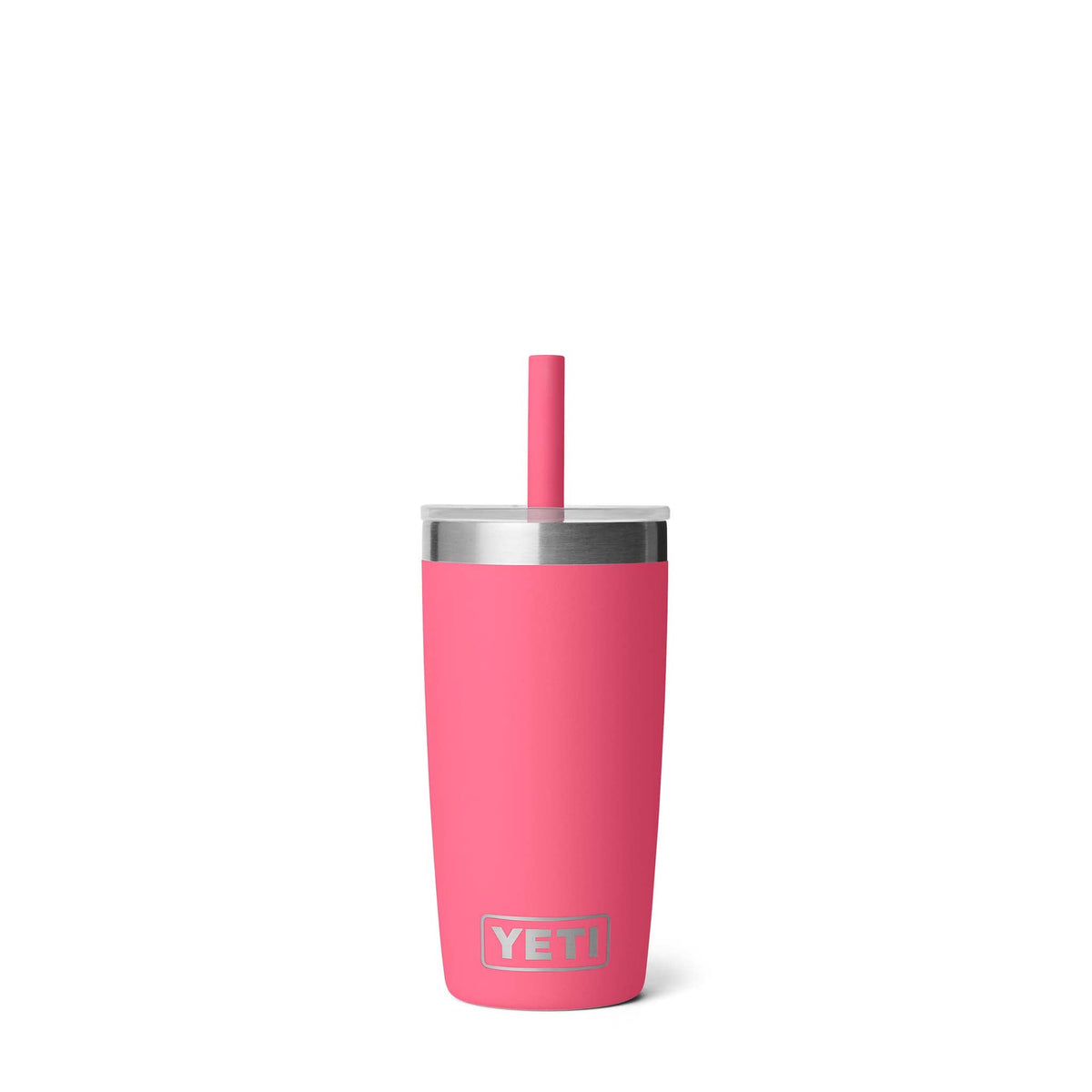 YETI Tropical Pink Rambler 10oz Tumbler with Silicone Straw