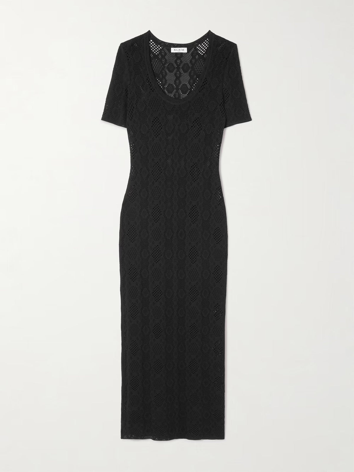 Open-knit midi dress