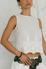 Miley Embroidered Tank Top