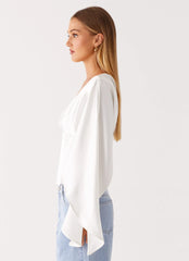 Jennifer Long Sleeve Corset - Ivory