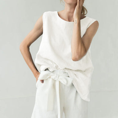 Linen tank top MIX&MATCH