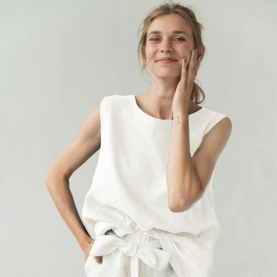 Linen tank top MIX&MATCH