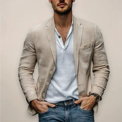 Men's Linen Blazer – Lightweight Comfortable. Elegant Summer Style