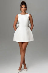 Victoria Bow Mini Dress