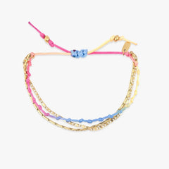 Ombre Knot Layered Bracelet in Rainbow