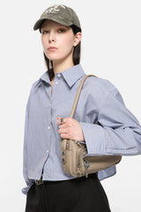 Acne Studios Women's Camero Party Shoulder Bag Logo Charm Small Cowhide Vintage Camera Bag Handbag Bags C10240-900 #81321