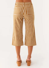 Radley Capri Pants - Brown Gingham