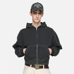Acne Studios Hooded Zip-up Sweater Faded #333882