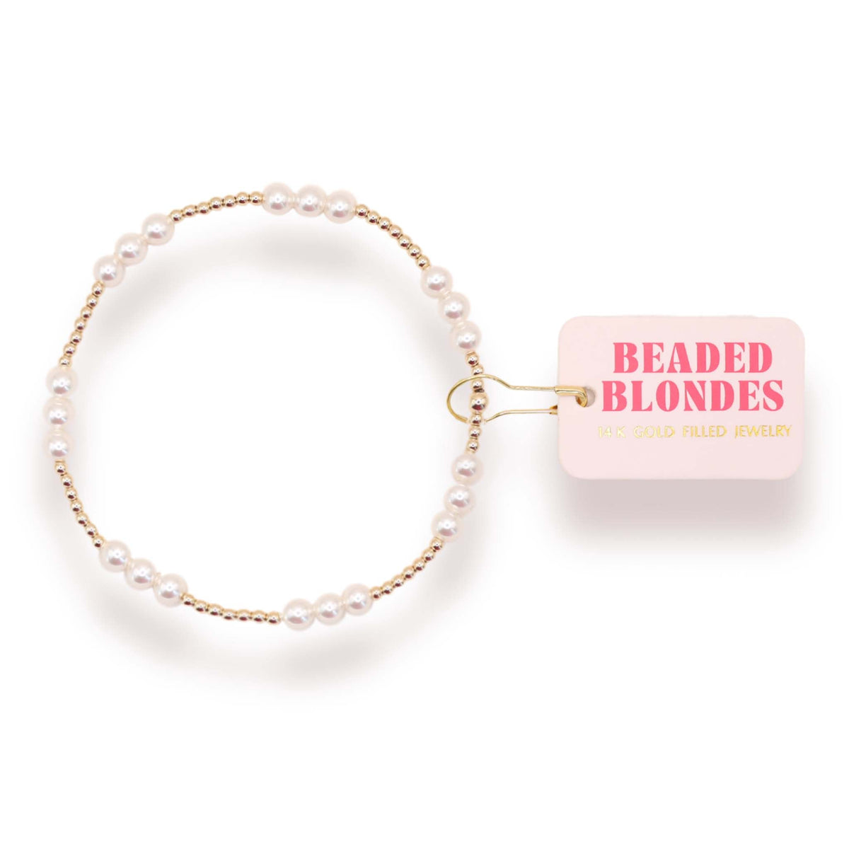 ILY Gold with Pearl Bracelet