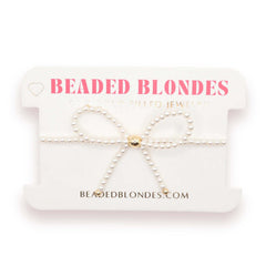 Pearl Bow Bracelet