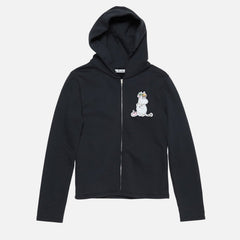 Acne Studios X Moomin Artist Tove Jansson Cartoon Print Fashion Trend Black Hooded Zipper Sweatshirt High Street Style Fall/winter Ngvp #2654