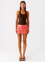 Nera Halter Top - Chocolate