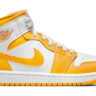 JORDAN 1 MID WHITE UNIVERSITY GOLD